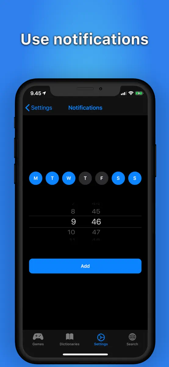 VocabularEz: Add notifications dark
